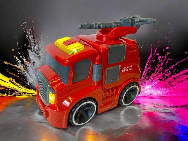 Toy fire truck - CAR MODEL - 22 CM WITH SIREN SOUND AND LIGHTS