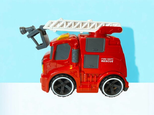 Camion de pompier jouet - MOD&Egrave;LE VOITURE - 22 CM AVEC SON ET LUMI&Egrave;RES DE SIR&Egrave;NE