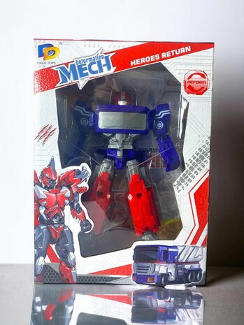 Transform Optimus Prime speelgoed, deformated car robot, transformeable car, auto speelgoed 2 in 1