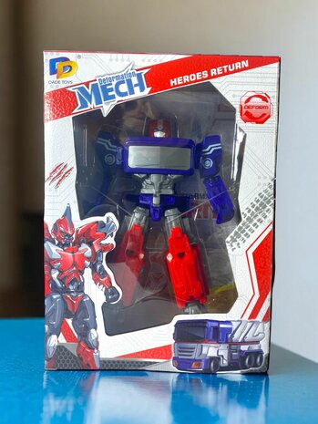 Transform Optimus Prime toy, deformated car robot, transformeable car, car toy 2 in 1