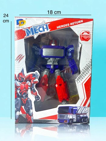 Transform Optimus Prime speelgoed, deformated car robot, transformeable car, auto speelgoed 2 in 1