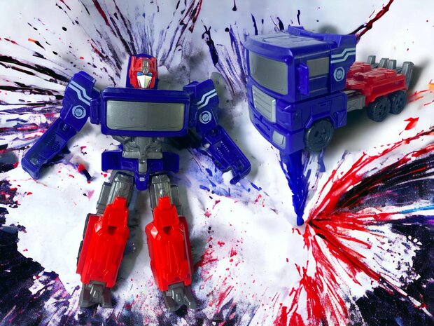 Transform Optimus Prime toy, deformated car robot, transformeable car, car toy 2 in 1