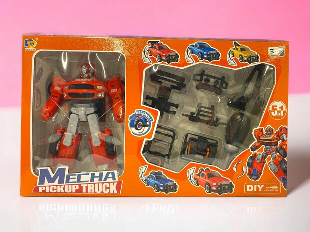 DIY TRANSFORM OPTIMUS PRIME TOY, DEFORMATED CAR ROBOT, CAR TOY 2 IN 1D 17cm.