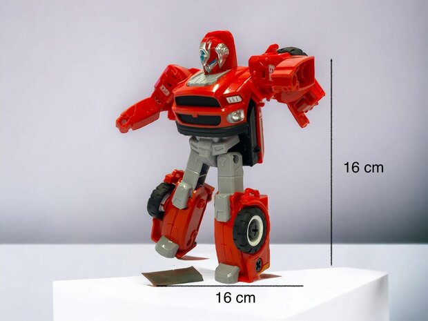 DIY TRANSFORM OPTIMUS PRIME TOY, DEFORMATED CAR ROBOT, CAR TOY 2 IN 1D 17cm.