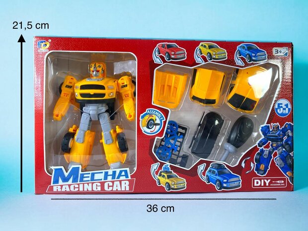 TRANSFORM DIY OPTIMUS PRIME TOYS, TRANSFORM 7 CHARACTERS, CAR TOYS 2 IN 1D 17cm.