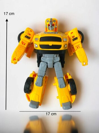 TRANSFORMER LES JOUETS OPTIMUS PRIME DIY, TRANSFORMER 7 PERSONNAGES, JOUETS DE VOITURE 2 EN 1D 17cm.