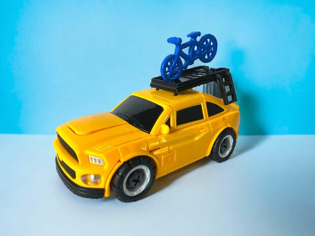 TRANSFORMER LES JOUETS OPTIMUS PRIME DIY, TRANSFORMER 7 PERSONNAGES, JOUETS DE VOITURE 2 EN 1D 17cm.