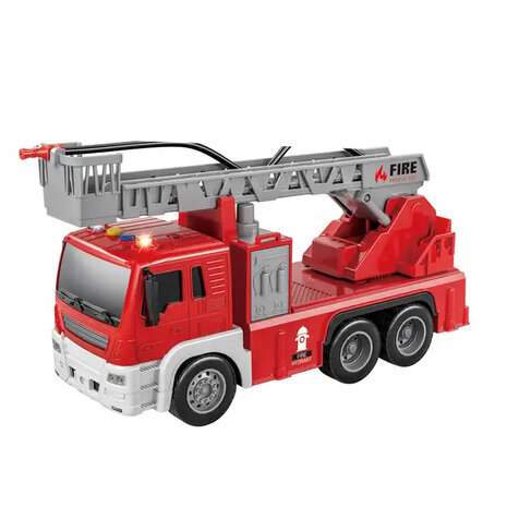 Speelgoed brandweerwagen/ladderwagen voor kinderen 25 cm.