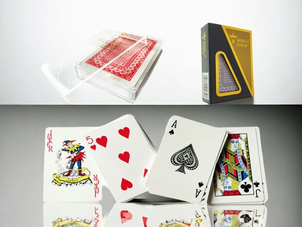Speelkaart &nbsp;- waterdicht - high quality -100% plastic - BOHUA GOLD