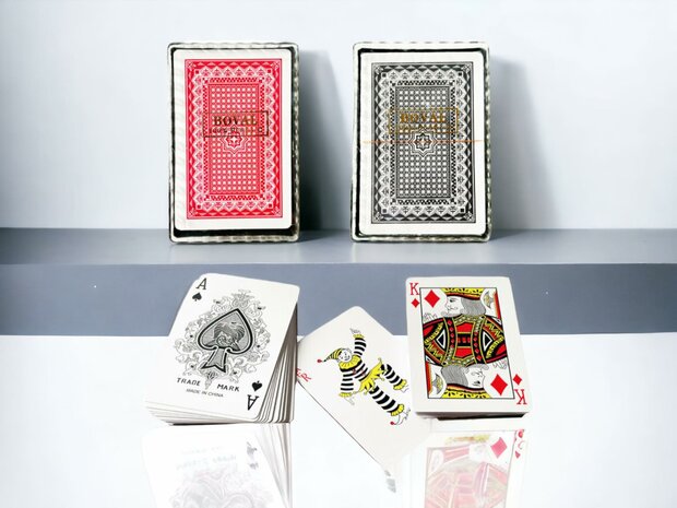 Lot de 2 cartes &agrave; jouer - &eacute;tanche - 100% plastique - BOVAL