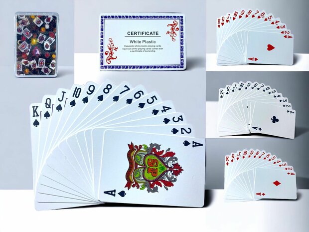 Spielkarte von hoher Qualit&auml;t, wasserdicht, 100 % hochwertiger Kunststoff A
