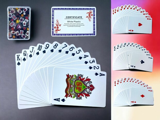 Playing card high quality waterproof 100% HIGH PLASTIC A