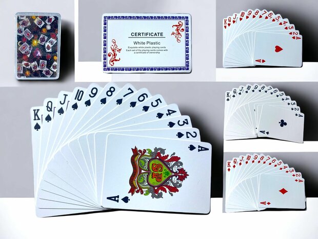 Playing card high quality waterproof 100% HIGH PLASTIC A