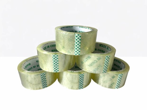 Adhesive tape 66m Packaging tape Transparent color