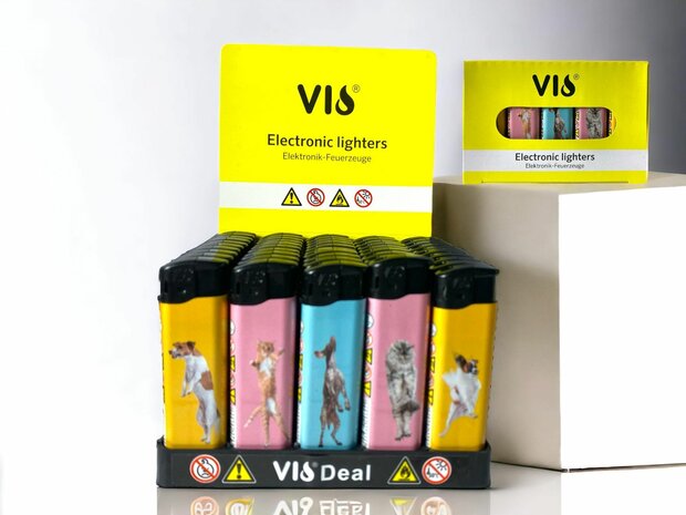 Unilite Vio electronic aanstekers Sleeve Deal mix (10 ass.) 50 stuks per tray