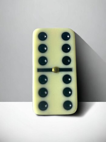 Domino game double/double 6 in wallet case and 28x colored stones