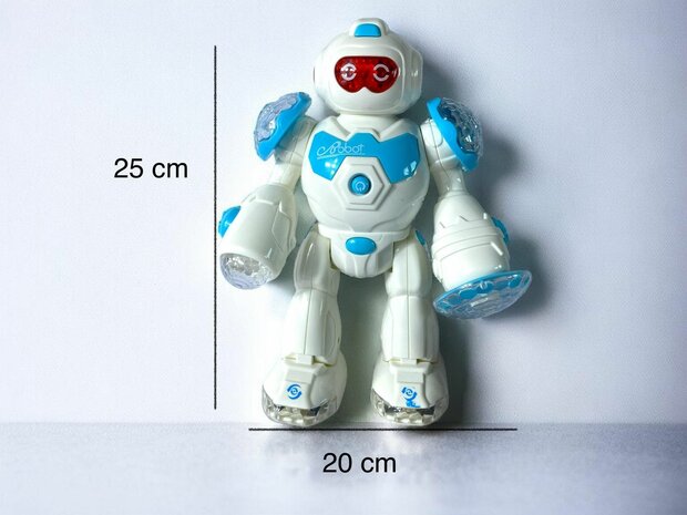 Robot jouet Super Warrior - Lumi&egrave;re et son LED The Future Robot 25CM
