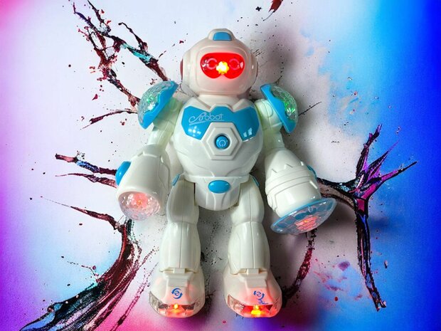 Speelgoed robot Super Warrior- LED licht en geluid The Future Robot 25CM