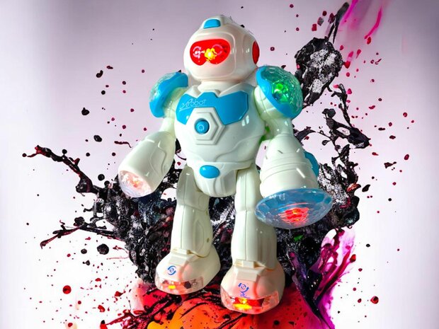 Spielzeugroboter Super Warrior - LED-Licht und Sound Der Zukunftsroboter 25CM