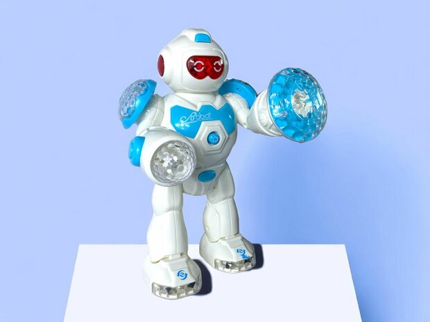 Speelgoed robot Super Warrior- LED licht en geluid The Future Robot 25CM