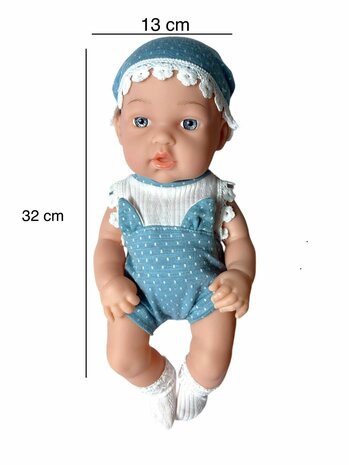 Cute baby doll + accessories - 32CM My lucky doll