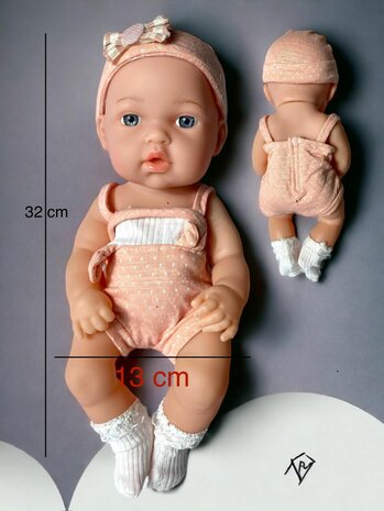 Cute baby doll + accessories - 32CM My lucky doll