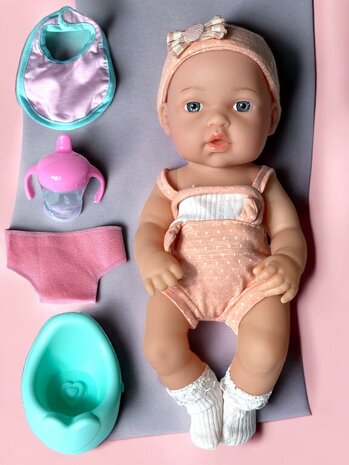 Schattige baby pop + accessoires - 32CM My lucky doll