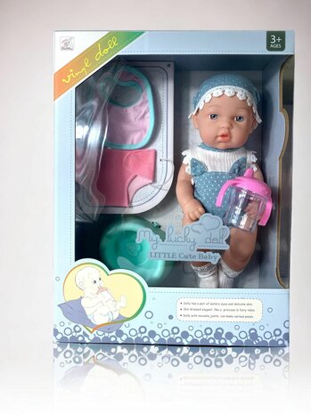 Schattige baby pop + accessoires - 32CM My lucky doll