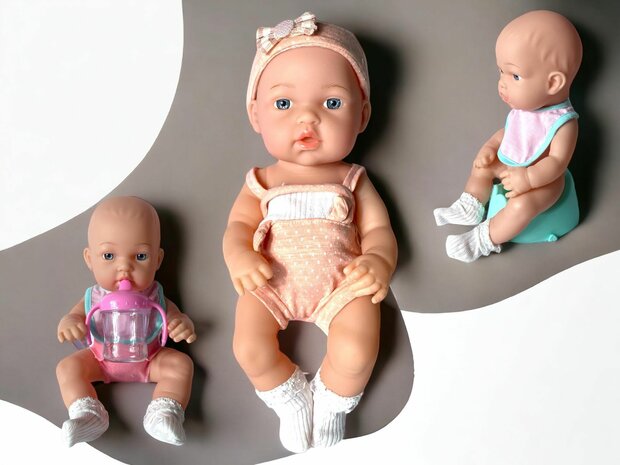 Schattige baby pop + accessoires - 32CM My lucky doll