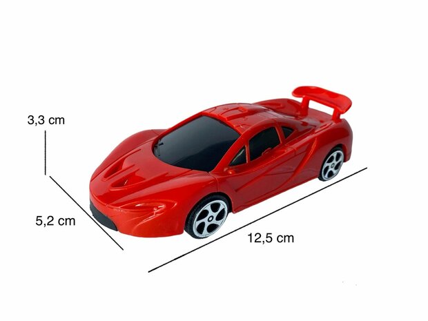 Vrachtwagen speelgoed met oplegger + 4 stuks Mini auto&#039;s - 36.2 CM