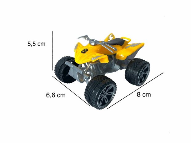 Vrachtwagen speelgoed met oplegger + 4 stuks Mini auto&#039;s - 36.2 CM