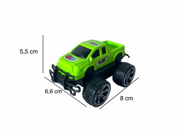 Truck toy with trailer + 4 pieces Mini cars - 36.2 CM