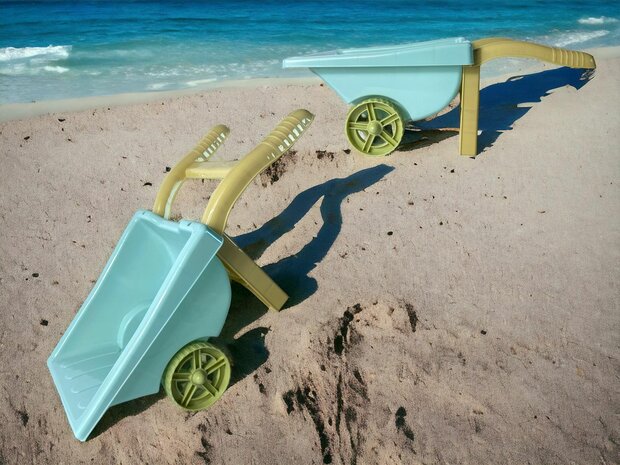 Beach toys - wheelbarrow 34 CM - Sand set 6 Piece Beach