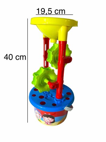 Beach Sand Play Toys Spades Hourglass Bucket Children Role Play - 6 pieces