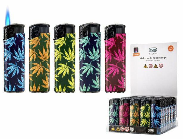 Lighters Windproof - turbo flame - 50 pieces - wind lighter CANNABIS