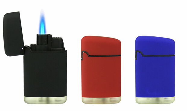 Jet Flame lighters - wind lighter - 15 pieces in display - soft color