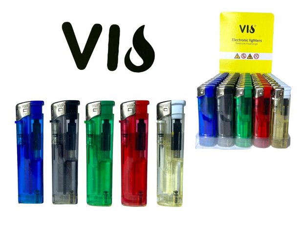 Lighters 50 pieces - refillable Transparent