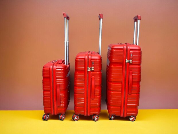 Suitcase set - Trolley set 3-piece - PP silicone travel suitcase