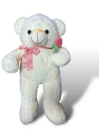 Cuddly bear with heart and LOVE YOU 75cm