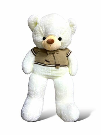 Knuffelbeer Teddybeer plus met shirt 75cm