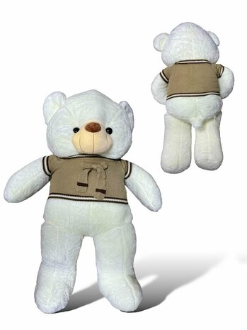 Knuffelbeer Teddybeer plus met shirt 75cm