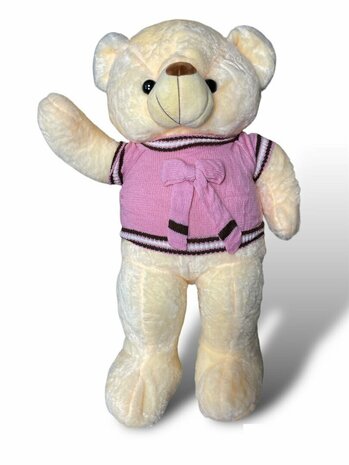Kuschelb&auml;r Teddyb&auml;r Plus mit blauem Hemd 75cm