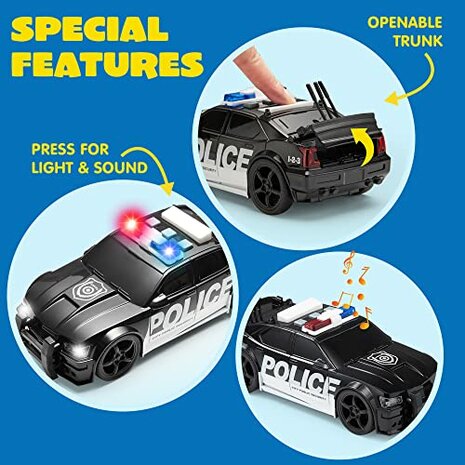 Polizeiauto USA mit Licht und Sound 24cm