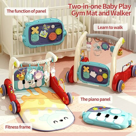 Lauflernwagen + Babymatte + Babygestell - Set 2in1 viva kids