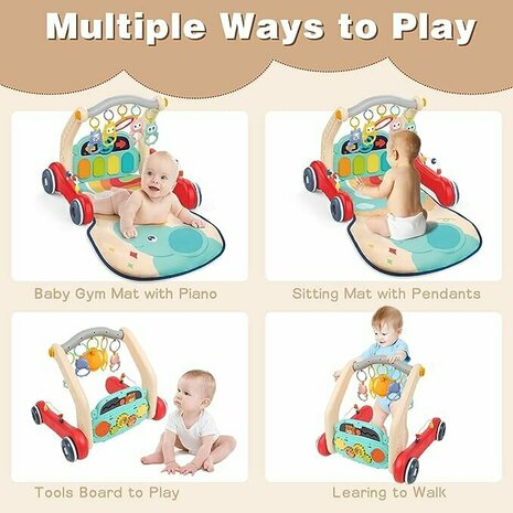 Baby walker + baby mat + baby rek - set 2in1 viva kids