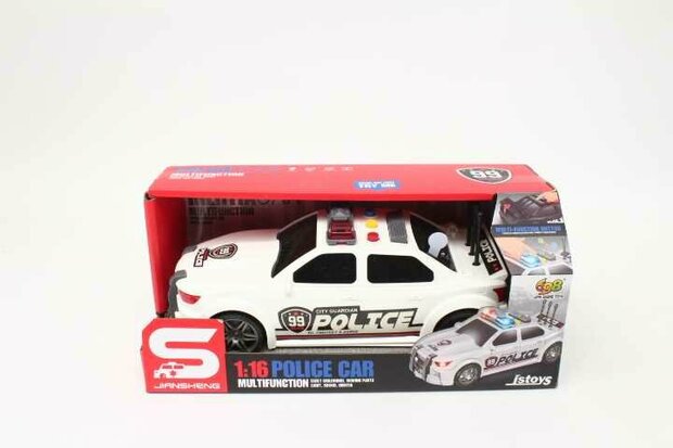 Police car 99 USA with friction motor - sound and light effects - 24CM