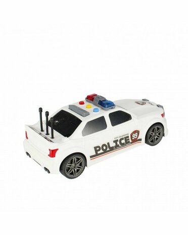 Politieauto 99 USA met frictiemotor - geluids- en lichteffecten - 24CM