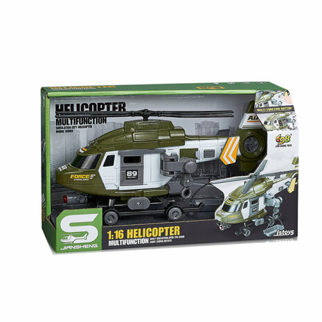 Toy helicopter Army Force combat helicopter with light and sound 29CM