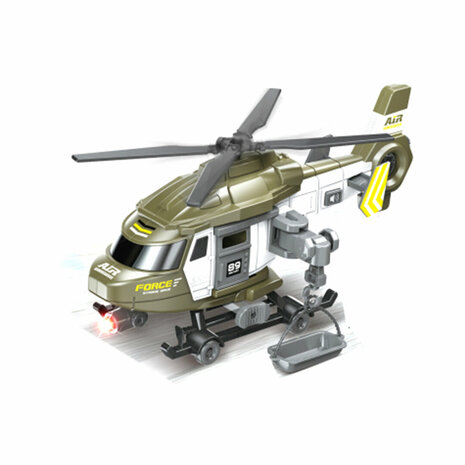 Toy helicopter Army Force combat helicopter with light and sound 29CM