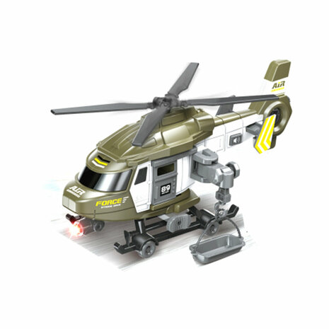 Speelgoed helikopter Army Force gevechtshelikopter met licht en geluid 29CM